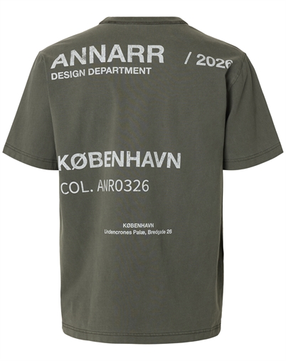ANNARR - ANRRo Location T-Shirt - Black Olive